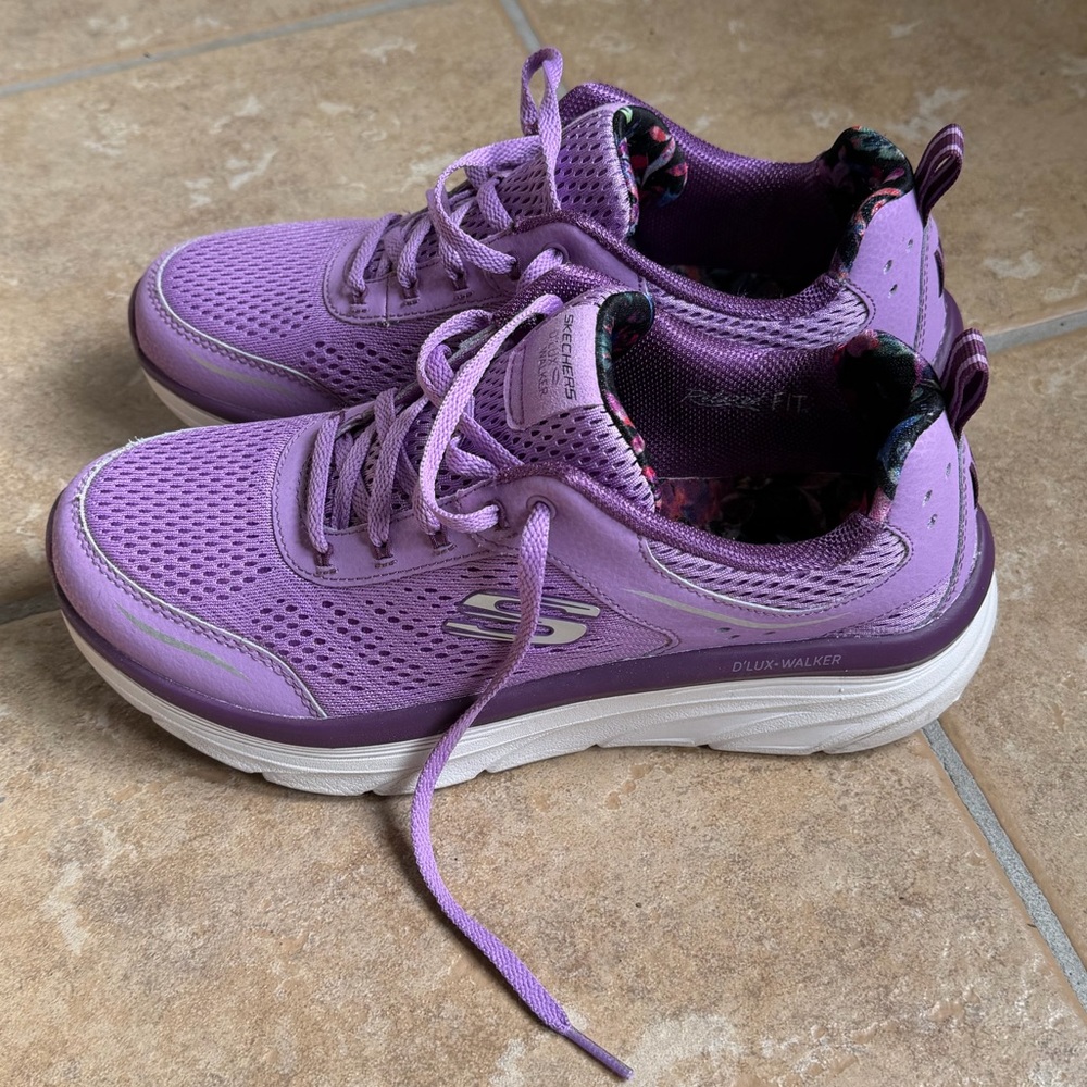 D’Lux Walker Skechers Women’s Lavender Tennis Shoes